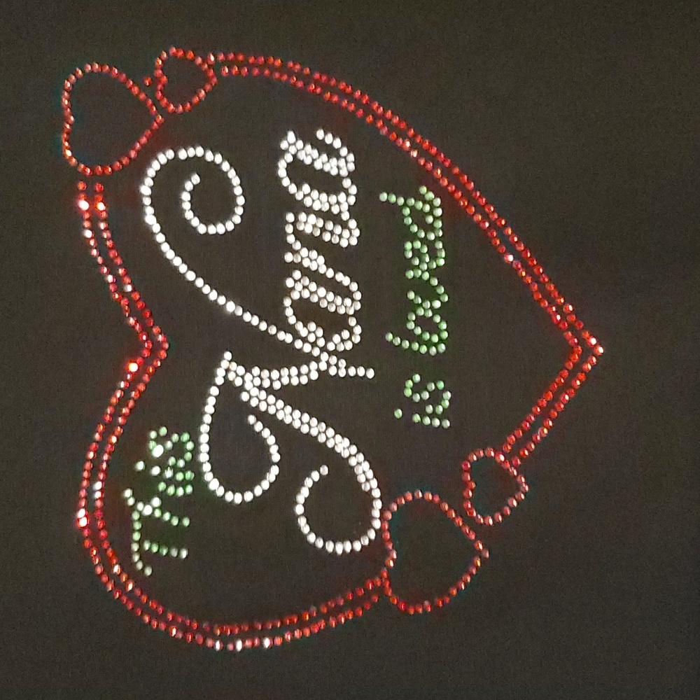 This Nana Is Loved Crystal Bling T-Shirt - size L